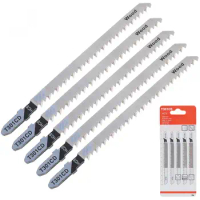 5pcs/lot T301CD 116mm T344D 130mm High-carbon Steel Reciprocating Jig Saw Fast-Cutting Saw Blade for Wood/Plastic Cutting