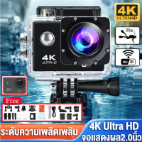 กล้องแอคชั่น GoPro, กล้อง WiFi, ความละเอียด 4K Ultra HD, กันน้ำ, กล้องสด, พร้อม 7 สี