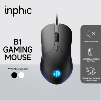 Inphic B1 Gaming Wired Mouse 3200dpi Macro Programmable RGB Breathing Light Ergonomic Mice for Lapto