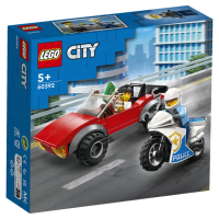 【LEGO 樂高】LT60392 城市系列 - 警察摩托車飛車追逐