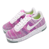 Nike 休閒鞋 AF1 Crater Flyknit 紫白 女鞋 Air Force 1 DC7273-500