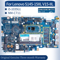 i5-1035G1 NM-C711 For Lenovo Ideapad S145-15IIL V15-IIL Laptop Mainboard B20S43830 GS44D/GS54D NM-C711 Notebook Motherboard Test