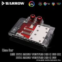 BARROW Water Block use for MSI RTX2060 Ventus XS C 6G OC / 5V 3PIN Header A-RGB