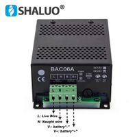 DC 12V 6A 24V 3A Car Inligent Battery Charger Module Diesel Generator Float Charging Power Adapters Genset Parts BAC06A