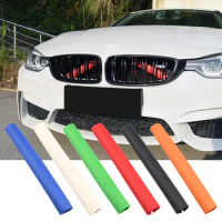 BMW Front Grille Bar V Brace Wrap For BMW 1/2/3/4/5/6 Series X1X2X3X4X5 GT3/5 Garnishing Tube Decorative Trim Molding Fit