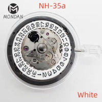 Japan Seiko NH35A Premium Mechanical Movement White/Black Datewheel 24 Jewels Automatic Self-winding High Accuracy Movt Replace