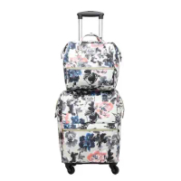 New Rolling Luggage bag On Wheels Girl Fashion Trolley suitcases with handbag Women Shopping Trolley bag Rolling Luggage Sets