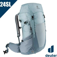 【德國 Deuter】新 FUTURA透氣網架登山背包/女性窄肩款24SL/3400521 水藍