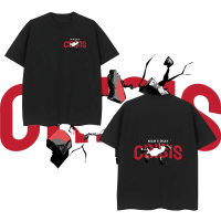 [COD]💥เสื้อยืด CRISIS RELAX & ENJOY ลายแตกกระจก สไตล์สตรีท แฟชั่นปี 2026 สำหรับผู้ชายและผู้หญิง S-3X