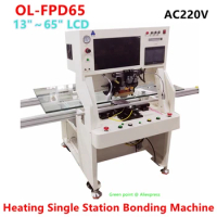 AC220V Up&amp;Down Alignment Manual Pulse Heating Bonding Machine OL-FPD65 Heating Single Station For 13~65 Inch LCD Panels Bonding