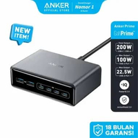 Anker Prime Charger 200W 6 Port GaN Charging Station USB C PD Fast Charging desktop Charger, Compati