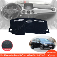 For Mercedes Benz B-Class W246 Anti-Slip Mat Dashboard Cover Pad Sunshade Dashmat B-Klasse B160 B180 B200 B220 2011 - 2019 Rug