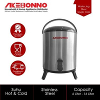 AKEBONNO Water Jug Single Tank 12 Liter - 8200S120-SILVER