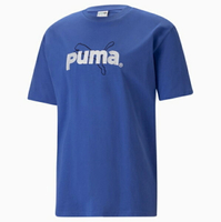 【滿額現折300】PUMA 流行系列 P.TEMA 短袖T恤 寶藍 白 刺繡 男 53825692