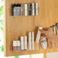 Bathroom Makeup Storage Box Mirror Cabinet Lipstick Wash Dresser Storage Box Waterproof Cutout Wall-mounted Makeup Organizer