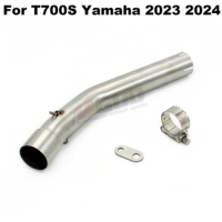 For T700S Yamaha Tenere 700 XTZ700 T700 2023 2024 Motorcycle Exhaust Escape Slip On Middle Link Pipe Bike Elbow Motorcross 51mm