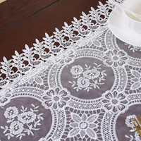 ผ้าคลุมโต๊ะลูกไม้แบบผ้าปูโต๊ะปักลายผ้าปูโต๊ะตกแต่งกลวงมีผ้าปูโต๊ะกาแฟแบบนอร์ดิก