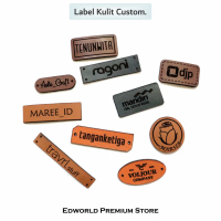 Edworld - Label Kulit Custom - Size Small 25 pcs