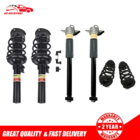 2x Front +2x Rear Shocks Absorbers Struts w/Magnetic + 2x Rear Coil Spring For Audi A3 Quattro S3 RS3 2015-2022