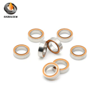 1Pcs SMR128 2RS CB ABEC7 8X12X3.5 mm MR128 Stainless steel hybrid ceramic ball bearing Without Grease Fast Turning