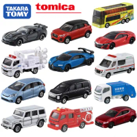 TAKARATOMY Tomica Toy car alloy car model simulation AE86 GTR bus tomy parking garage scene