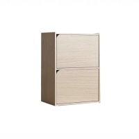 【固得家俬】日式白橡色二門櫃 收納櫃 書櫃 層板櫃(二門櫃)