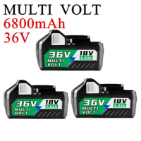 Upgrade 18/36V Lithium Ion Slide Replacement Battery 3.8/6.8Ah for Hikoki Hitachi Metabo HPT Cordless Electric Tools, BSL36A18