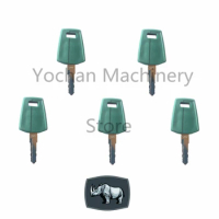 5 PCS C001 Heavy Equipment Ignition Switch Starter Key For Volvo F Series Excavator Wheel Loader 55 60 ELI80-0124 11444208