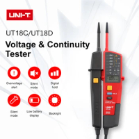 Voltage and Continuity Tester UT18C UT18D Waterproof Pencil, On-Off Test/RCD Test/Polarity Detection/Single-Pens Measurement