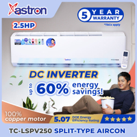 Astron TCLSPV250 2.5HP Split-Type Inverter Aircon