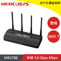 MERCUSYS 水星 MR27BE BE3600 Wi-Fi 7 雙頻無線分享器原價1785(省286)