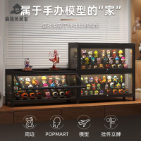 免運 手辦展示架 收納櫃 展示櫃 展示盒 展示柜桌面帶鎖手辦模型盲盒收納柜透明亞克力室內臥室防塵陳列架 工廠直銷syqh