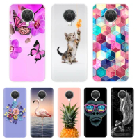 For Nokia G20 Case 6.5" Phone Back Cover for Nokia G10 G20 Silicon on NokiaG20 G 20 2021 Coque Funda Shockproof Marble Flower