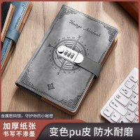 Vintage Password Notebook With Lock, Thickened Diary For Students, Journal, Notebook Stationery