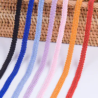 12mm Lace Trimming Ribbon Polyester Centipede Braided Lace Sewing Clothes Accessories Curve Lace DIY Craft Wedding Decor 38yards
