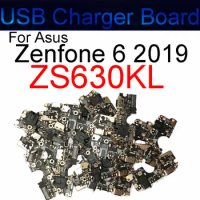 Original USB Charge Board Port For ASUS ZenFone 6 2019 ZS630KL USB Charging Port Dock Connector Board Flex Cable Repair Parts