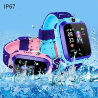 Children Smart Watch SOS GPS Location Camera Voice Call Waterproof Watch Kids Boys Girls Smartwatch Compatible With Anroid IOS