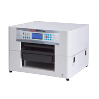 Airwren DTG Printer A3 Digital Inkjet Flatbed Cloths Printer Small Direct to Garment T-shirt Printing Machine With T-shirt Tray