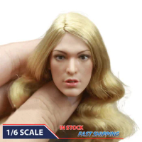 1/6 Alice Model Head Carving Milla Jovovich Blonde Female Soldier 12Inches Action Figure BABY DOLL TOY