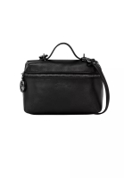 Longchamp LONGCHAMP Le Pliage Extra XS Vanity Leather Handbag Black 10187987