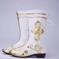 china ancient shoes mongolian dance boots swordsman cosplay shoes national clothing accessories festival dance folk dance