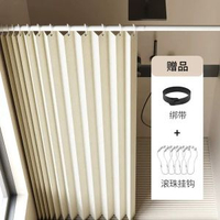 熱賣浴室摺疊浴簾免打孔防水隱形隔斷簾衛生間遮擋簾乾溼分離