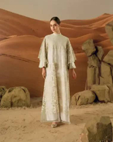 Heaven Lights Prive - Damira Lace Dress Embroidery - Dress Wanita S Beige