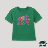 【Roots】Roots小童-宇宙探索系列 彩虹海狸短袖T恤(綠色)