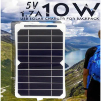 Solar Panel 10W USB Mobile Phone Outdoor Charging Camping Power Solar Panel Kit Complete Home Solar System Complete Kit
