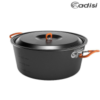 【ADISI】雙耳鋁湯鍋 AC565013(鎖式手柄、一鍋、戶外露營、炊煮)