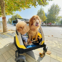 寵物推車中大型犬可折疊便攜式狗車輕便中老年犬狗輪椅外出遛狗車