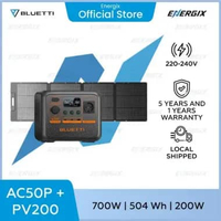 BLUETTI AC50P Portable Power Station | 700W 504Wh AC50P+PV200
