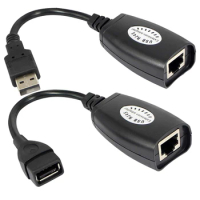 USB to RJ45 RJ 45 LAN Cable Extension Adapter Extender USB to Network Port Signal
