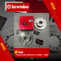 Disc Brake Piringan Rem Cakram Depan Merk BREMBO Toyota VIOS LIMO Gen 1 Th 2003  - 2006 Original 100